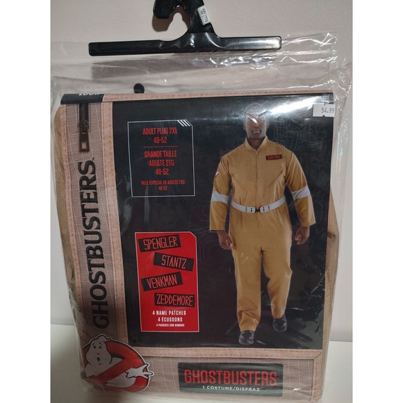 Ghostbusters Halloween Cosplay Costume Licensed - Adult 2XL 48-52 PLUS ***NEW*** - Picture 1 of 5